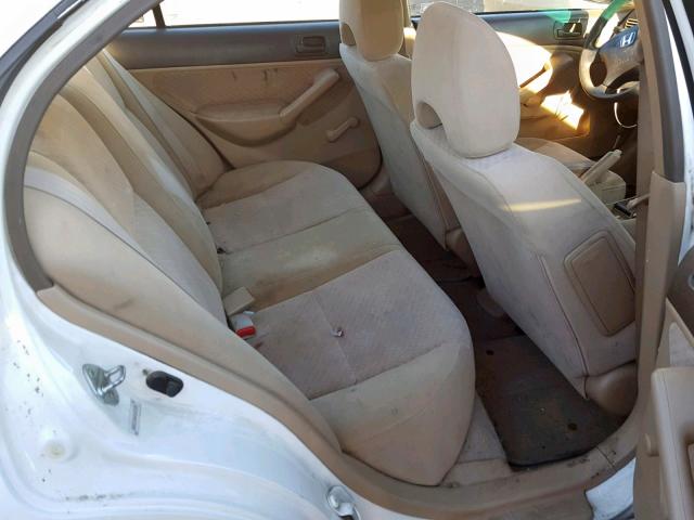 2HGES16465H620324 - 2005 HONDA CIVIC DX WHITE photo 6