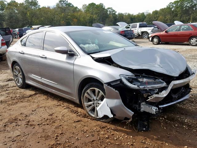 1C3CCCAB3FN616409 - 2015 CHRYSLER 200 LIMITE SILVER photo 1