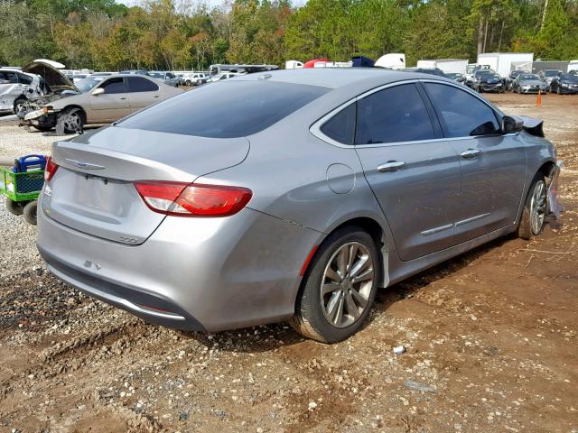 1C3CCCAB3FN616409 - 2015 CHRYSLER 200 LIMITE SILVER photo 4