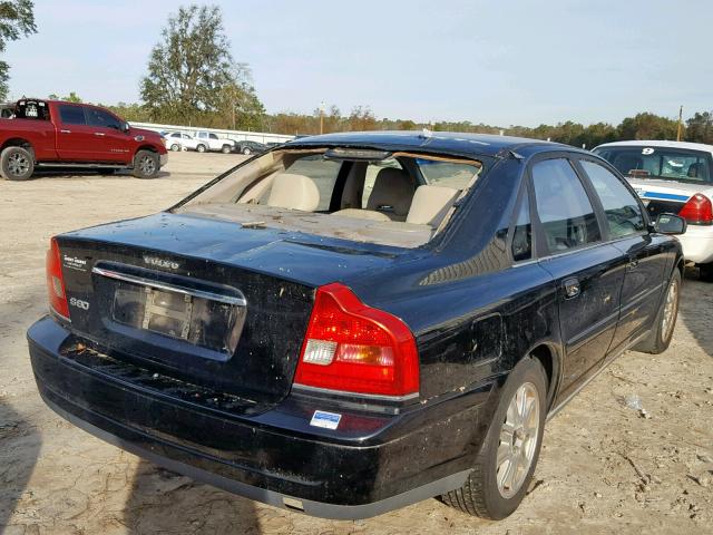 YV1TS59H041379721 - 2004 VOLVO S80 2.5T BLACK photo 4