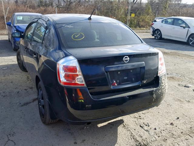 3N1AB61E78L630143 - 2008 NISSAN SENTRA 2.0 BLACK photo 3