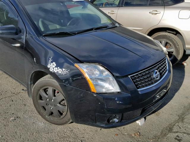 3N1AB61E78L630143 - 2008 NISSAN SENTRA 2.0 BLACK photo 9