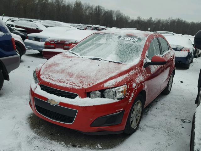 1G1JB5SH7C4181876 - 2012 CHEVROLET SONIC LS 红色 照片 2