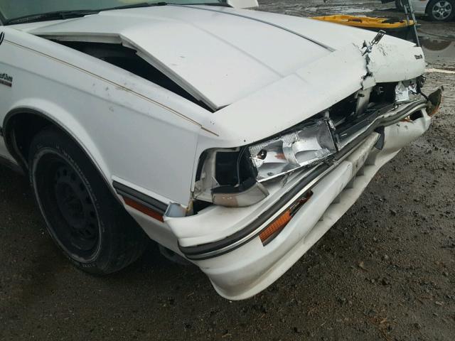 1G3AM5138HD431205 - 1987 OLDSMOBILE CUTLASS CI WHITE photo 9