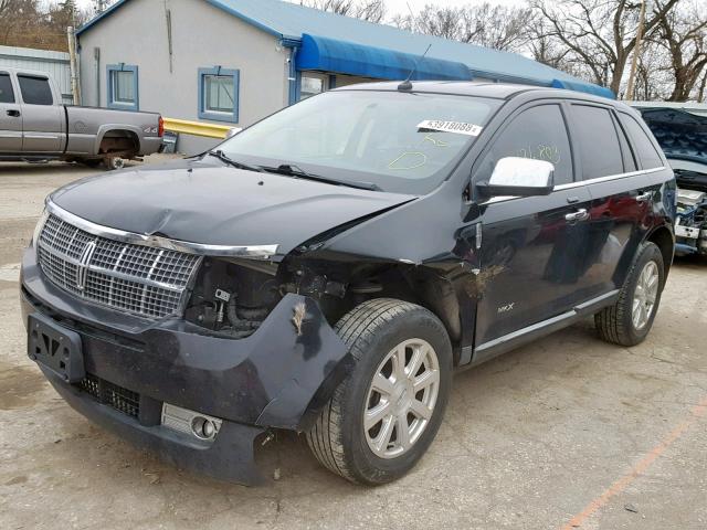 2LMDJ6JC1ABJ24966 - 2010 LINCOLN MKX BLACK photo 2