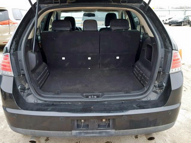 2LMDJ6JC1ABJ24966 - 2010 LINCOLN MKX BLACK photo 9