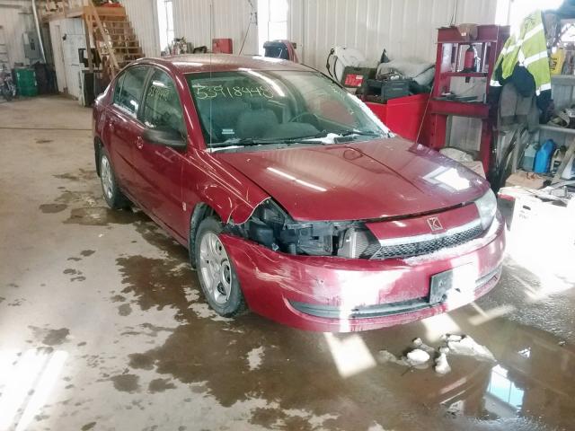 1G8AJ52F84Z189671 - 2004 SATURN ION LEVEL RED photo 1