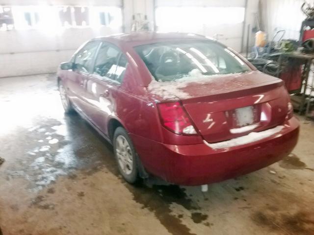 1G8AJ52F84Z189671 - 2004 SATURN ION LEVEL RED photo 3