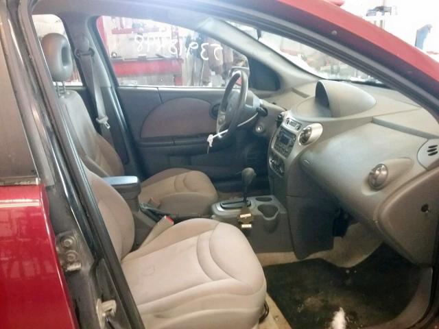 1G8AJ52F84Z189671 - 2004 SATURN ION LEVEL RED photo 5