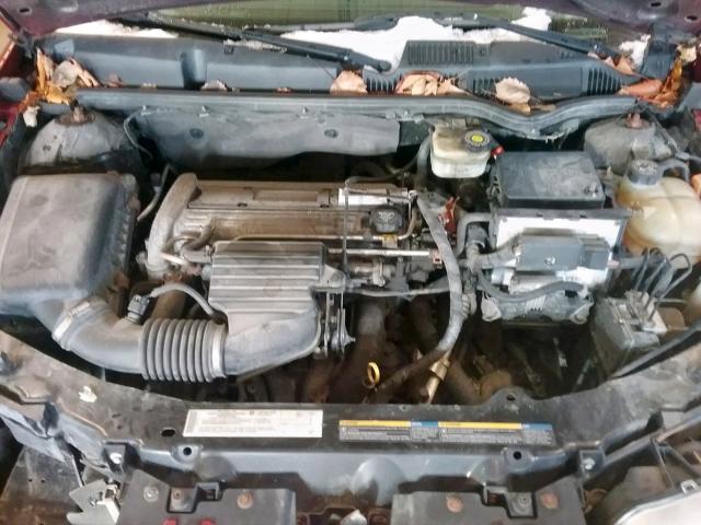 1G8AJ52F84Z189671 - 2004 SATURN ION LEVEL RED photo 7