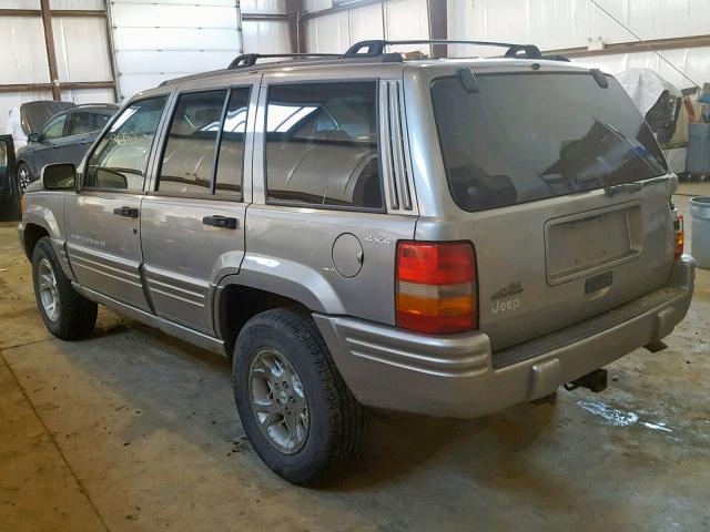 1J4GZ78Y6WC317984 - 1998 JEEP GRAND CHER GRAY photo 3