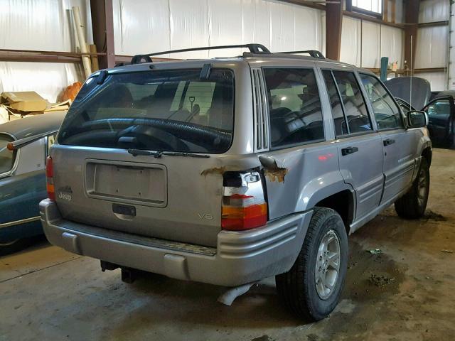 1J4GZ78Y6WC317984 - 1998 JEEP GRAND CHER GRAY photo 4