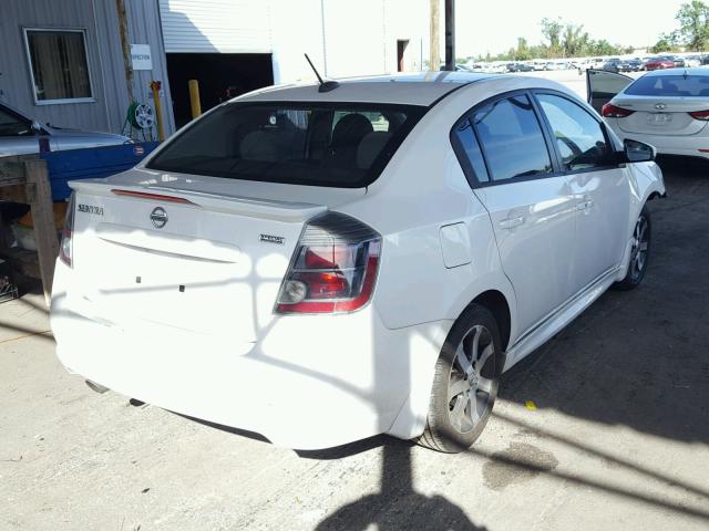 3N1AB6AP9BL731676 - 2011 NISSAN SENTRA 2.0 WHITE photo 4