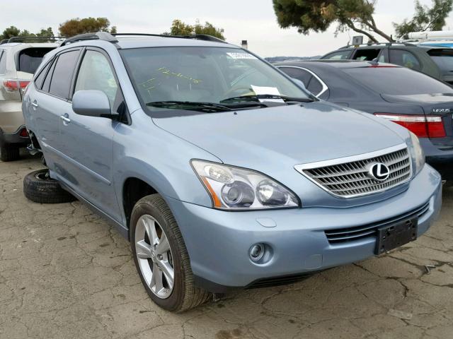 JTJHW31U082050740 - 2008 LEXUS RX 400H BLUE photo 1