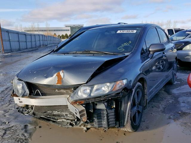 2HGFA16689H028681 - 2009 HONDA CIVIC GRAY photo 2