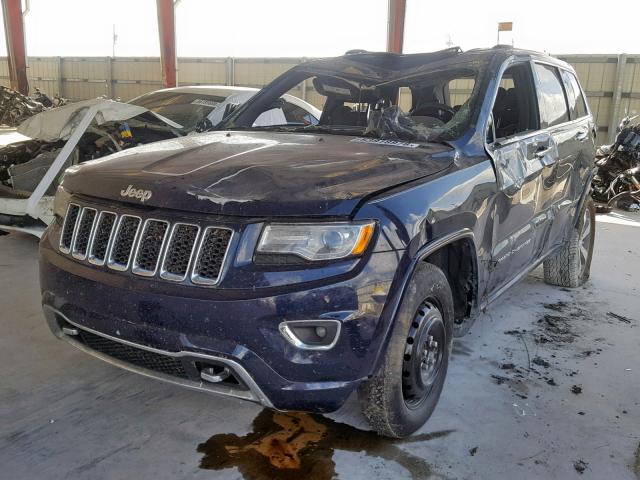 1C4RJECG6FC920295 - 2015 JEEP GRAND CHER BLUE photo 2