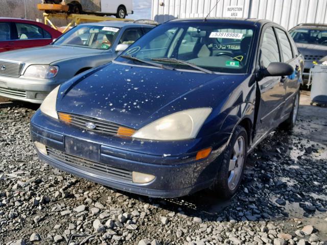 1FAFP38352W238955 - 2002 FORD FOCUS ZTS BLUE photo 2