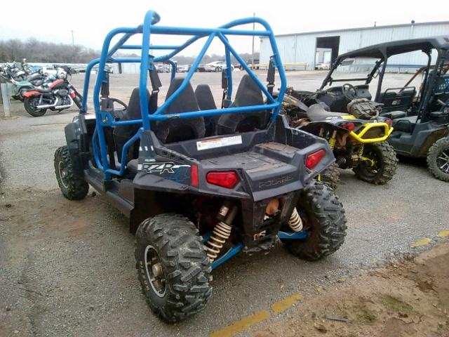 4XAXE7EA7EF269442 - 2014 POLARIS RZR 4 800 BLUE photo 3