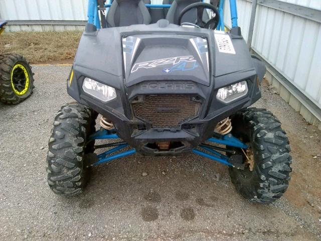 4XAXE7EA7EF269442 - 2014 POLARIS RZR 4 800 BLUE photo 9