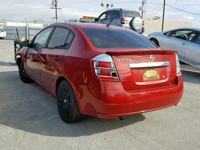 3N1AB6AP5CL761212 - 2012 NISSAN SENTRA 2.0 RED photo 3