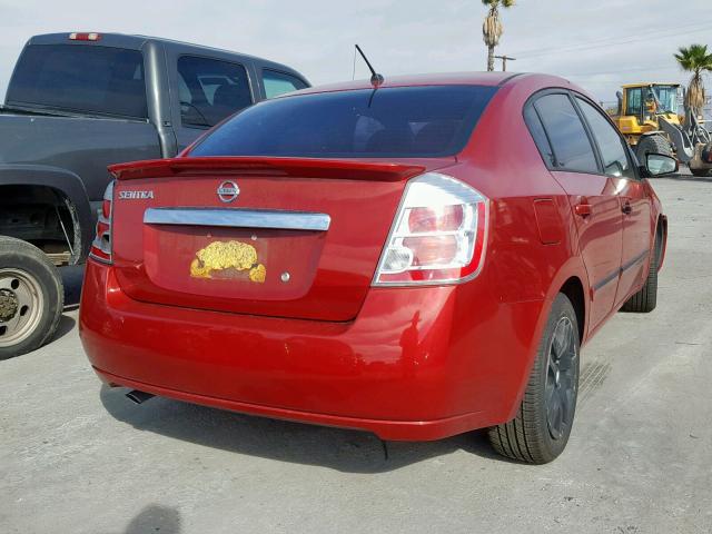 3N1AB6AP5CL761212 - 2012 NISSAN SENTRA 2.0 RED photo 4