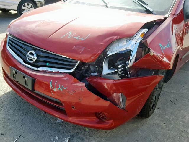 3N1AB6AP5CL761212 - 2012 NISSAN SENTRA 2.0 RED photo 9