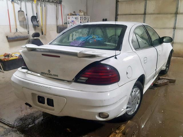 1G2NE52E95M199356 - 2005 PONTIAC GRAND AM S WHITE photo 4