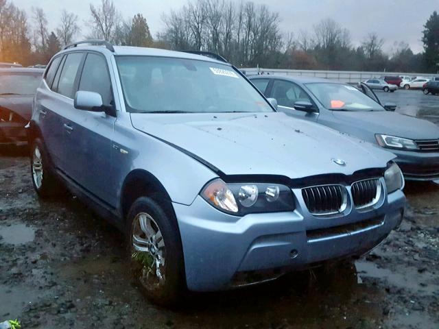 WBXPA934X6WA32609 - 2006 BMW X3 3.0I BLUE photo 1