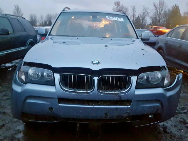 WBXPA934X6WA32609 - 2006 BMW X3 3.0I BLUE photo 9