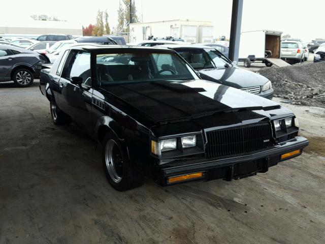 1G4GJ1174HP430576 - 1987 BUICK REGAL BLACK photo 1