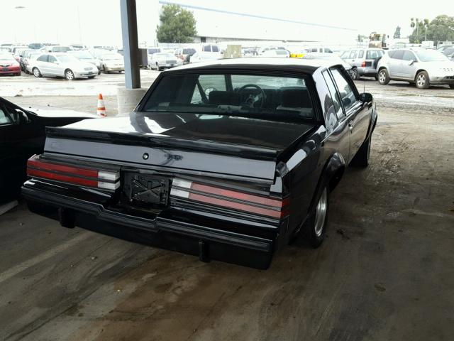 1G4GJ1174HP430576 - 1987 BUICK REGAL BLACK photo 4