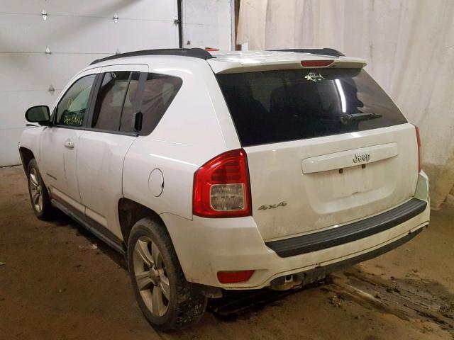 1C4NJDBB4CD523009 - 2012 JEEP COMPASS SP WHITE photo 3