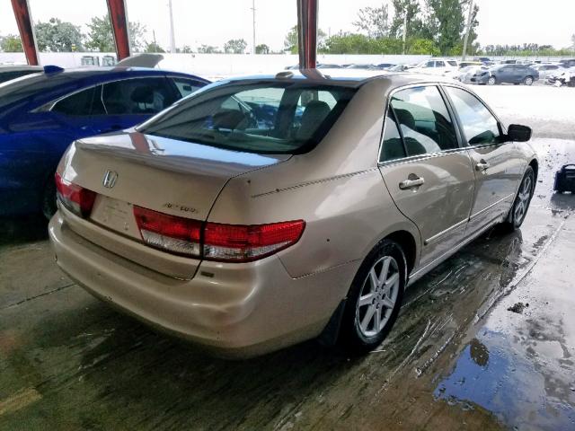 1HGCM66594A060402 - 2004 HONDA ACCORD EX GOLD photo 4