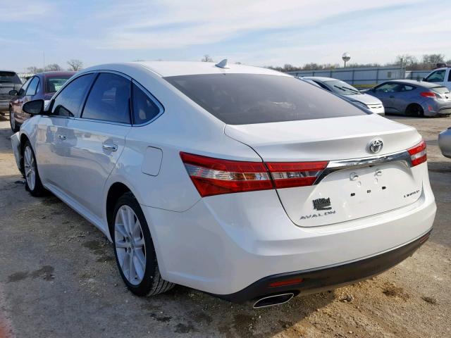 4T1BK1EBXDU072451 - 2013 TOYOTA AVALON BAS 白色 照片 3