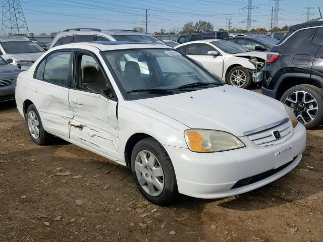 1HGES26761L072967 - 2001 HONDA CIVIC EX WHITE photo 1