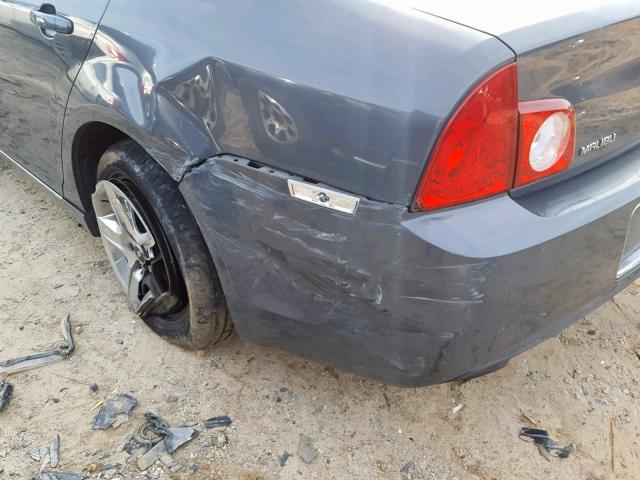 1G1ZH57B59F242046 - 2009 CHEVROLET MALIBU 1LT GRAY photo 9