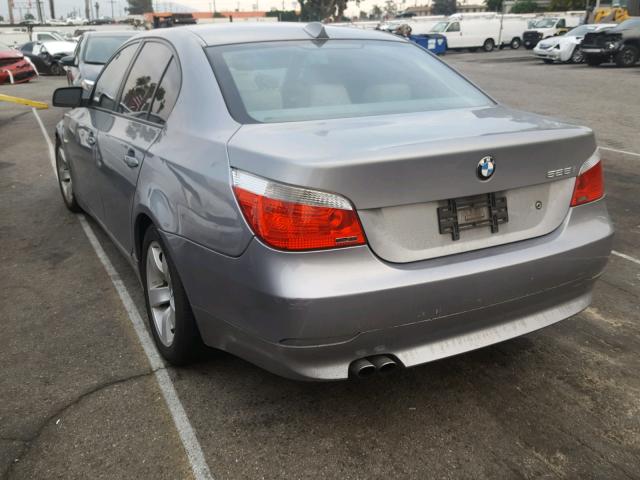 WBANE53576CK79379 - 2006 BMW 525 I GRAY photo 3