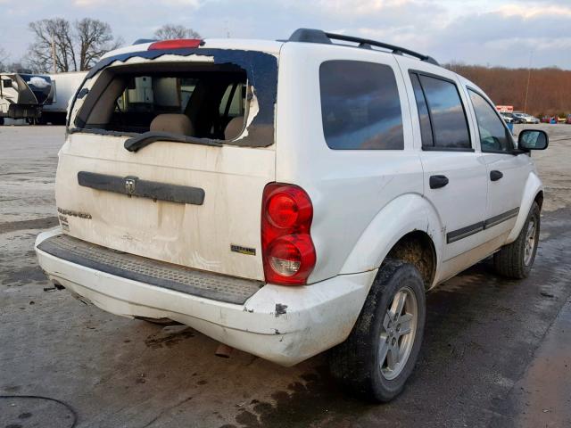 1D8HB48P07F582356 - 2007 DODGE DURANGO SL WHITE photo 4