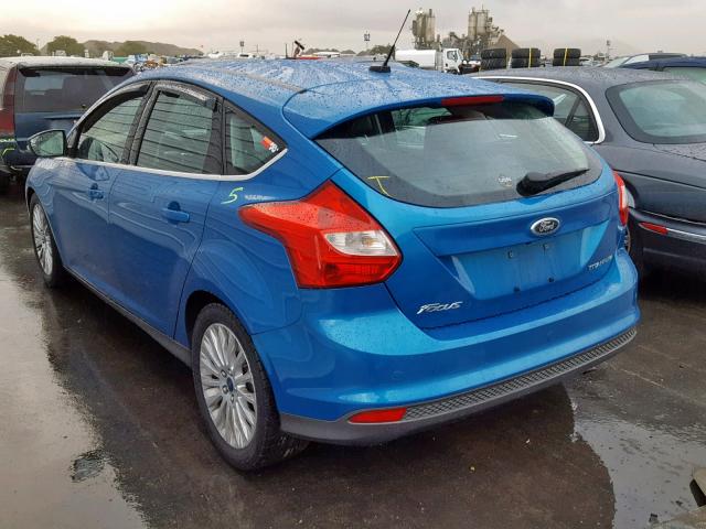 1FAHP3N29CL257676 - 2012 FORD FOCUS TITA BLUE photo 3