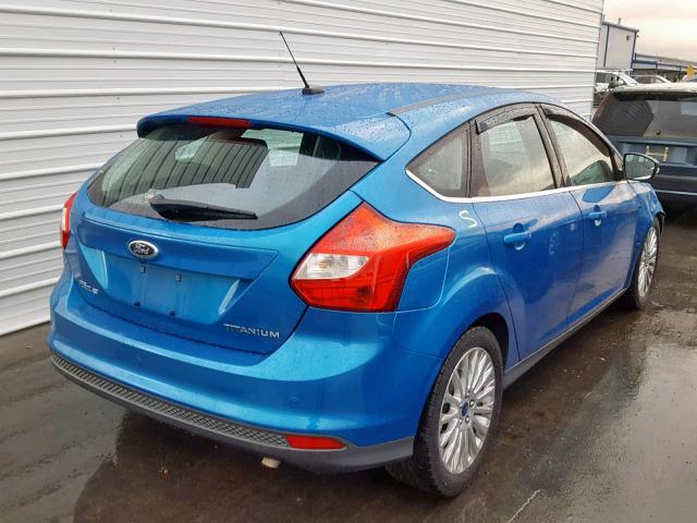 1FAHP3N29CL257676 - 2012 FORD FOCUS TITA BLUE photo 4