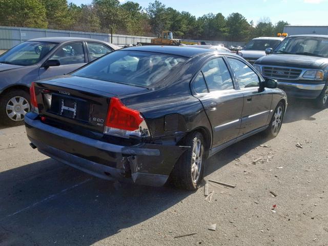 YV1RH58D222145577 - 2002 VOLVO S60 2.5T BLACK photo 4