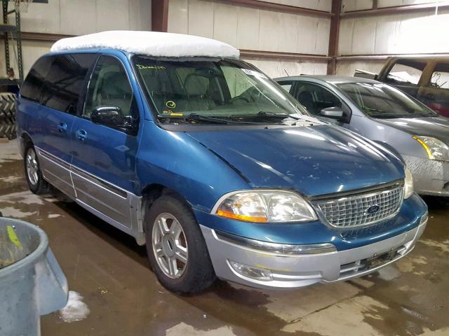 2FMDA53453BA17448 - 2003 FORD WINDSTAR S BLUE photo 1