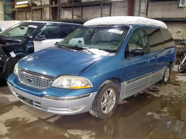 2FMDA53453BA17448 - 2003 FORD WINDSTAR S BLUE photo 2