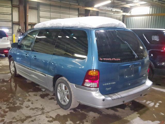 2FMDA53453BA17448 - 2003 FORD WINDSTAR S BLUE photo 3