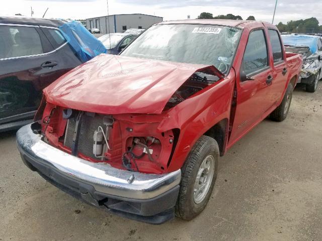 1GCCS138858254773 - 2005 CHEVROLET COLORADO RED photo 2