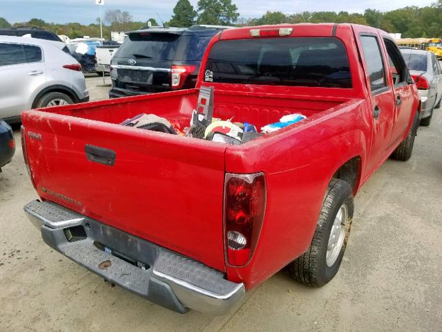 1GCCS138858254773 - 2005 CHEVROLET COLORADO RED photo 4