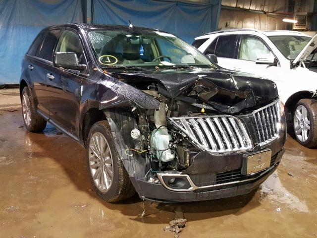 2LMDJ8JK8BBJ06100 - 2011 LINCOLN MKX BLACK photo 1