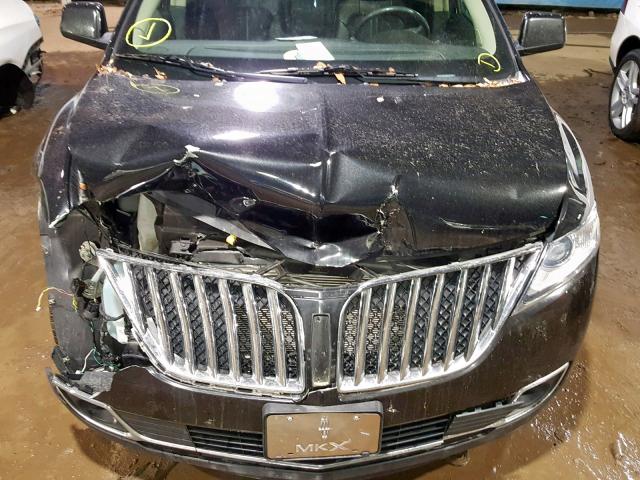 2LMDJ8JK8BBJ06100 - 2011 LINCOLN MKX BLACK photo 7