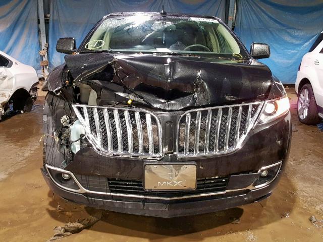 2LMDJ8JK8BBJ06100 - 2011 LINCOLN MKX BLACK photo 9