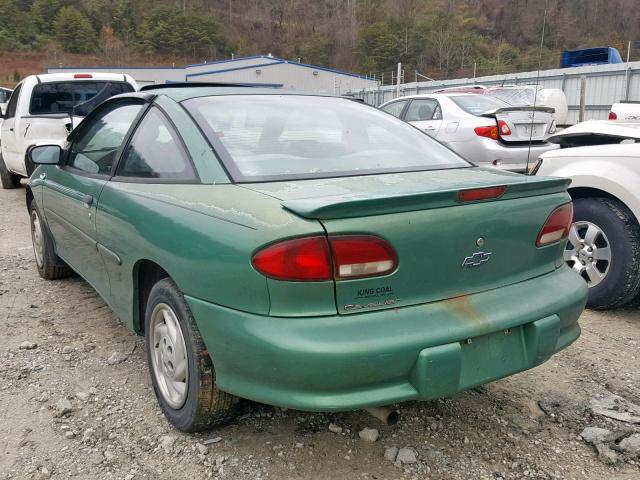 1G1JC1247X7204533 - 1999 CHEVROLET CAVALIER B GREEN photo 3